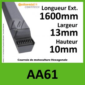 Courroie Hexagonale AA61 - Continental