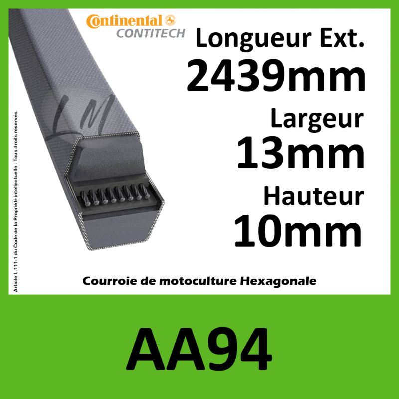 Courroie Hexagonale AA94 - Continental