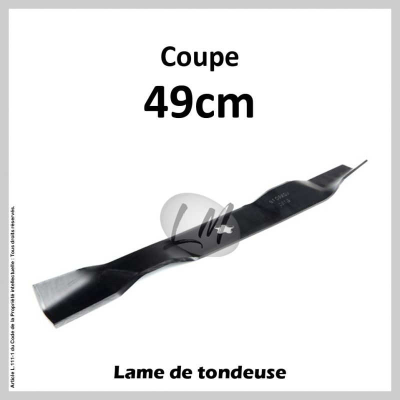 Lame tondeuse Coupe 49 cm AYP, BERNARD, HUSQVARNA