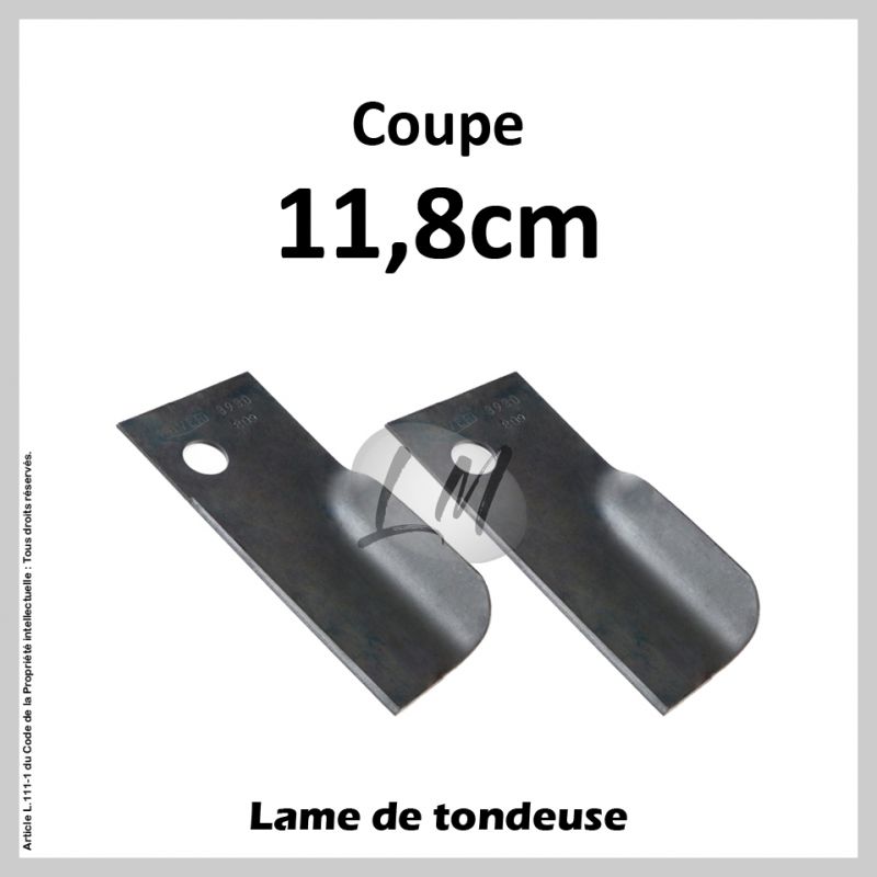 Jeu de 2 couteaux tondeuse HOMELITE