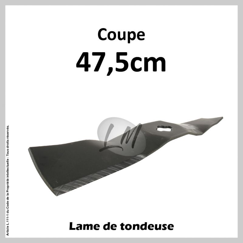 Lame tondeuse Coupe 47,5 cm JOHN DEERE