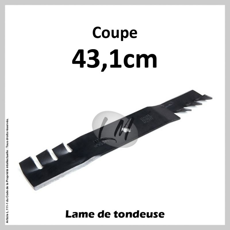 Lame tondeuse Coupe 43,1 cm JOHN DEERE