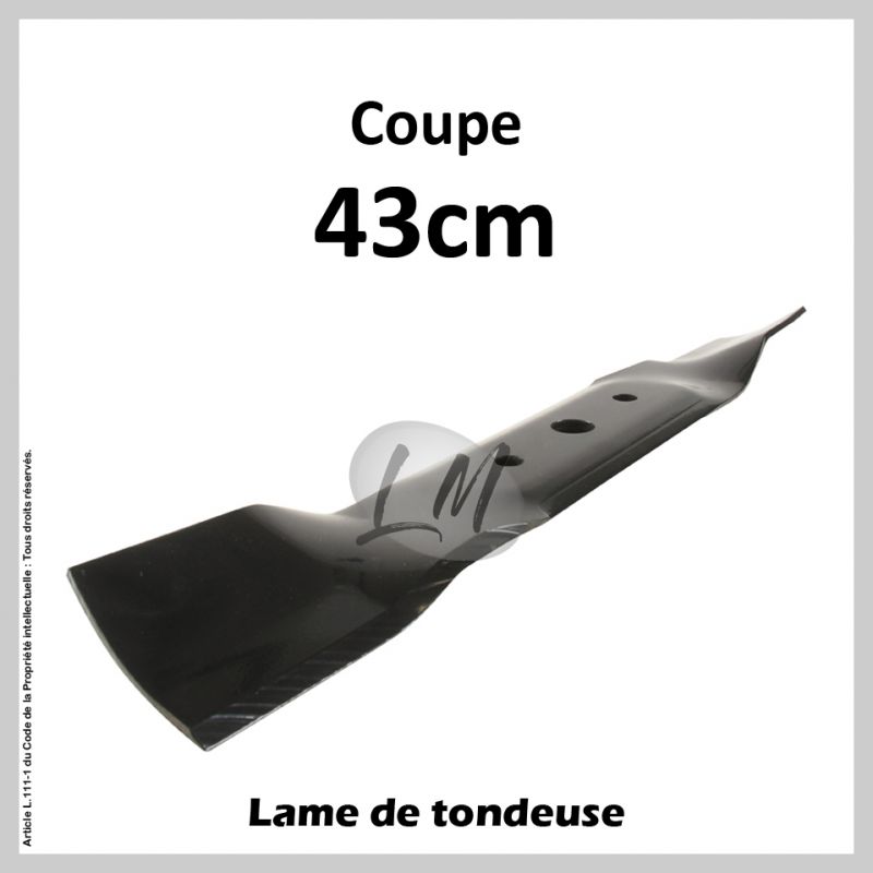 Lame tondeuse Coupe 43 cm JOHN DEERE