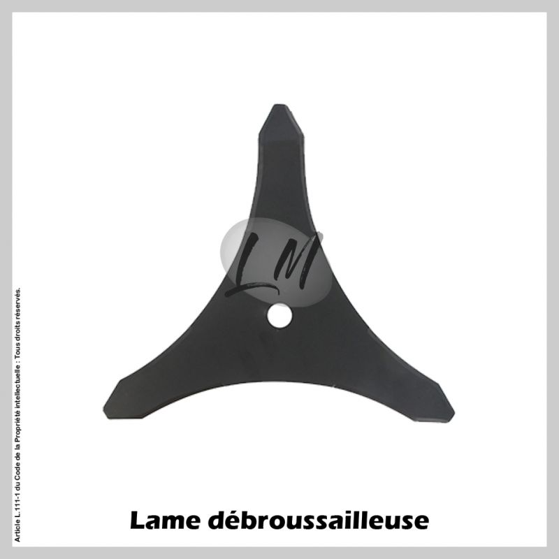 Lame débroussailleuse 3 dents Ø350 mm Al 20 mm