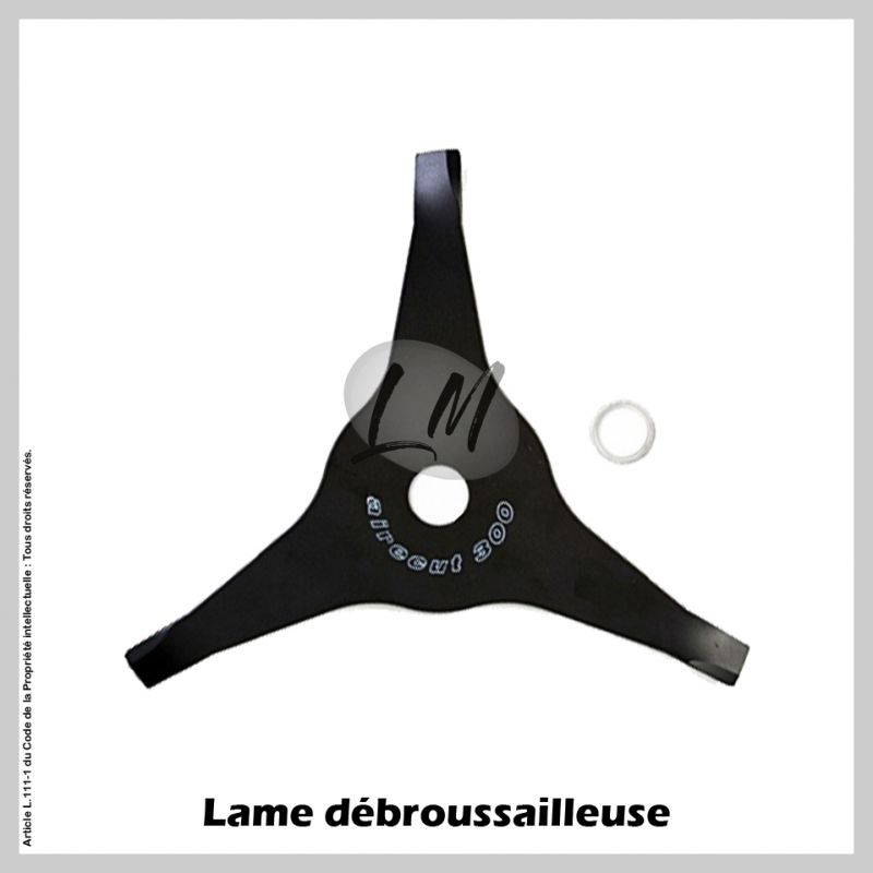 Lame débroussailleuse Aire Cut 3 dents Ø300 mm Al 25,4 mm