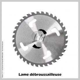 Lame débroussailleuse 36 dents Ø230 mm Al 20 et 25.4 mm