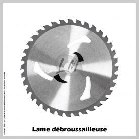 Lame débroussailleuse 36 dents Ø230 mm Al 25.4 mm