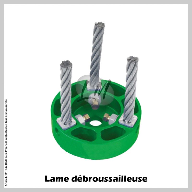 Brosse de désherbage compatible STIHL, ECHO, JONSERED, DOLMAR Al 20 mm