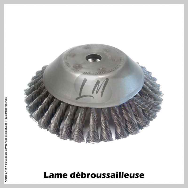 Brosse de désherbage Ø230 mm Al 20 mm