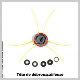 Tête débroussailleuse 6 fils multi-fils araignée nylon/nylon