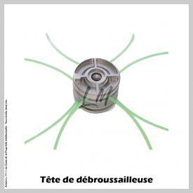 Tête débroussailleuse 2x8 fils multi-fils araignée alu