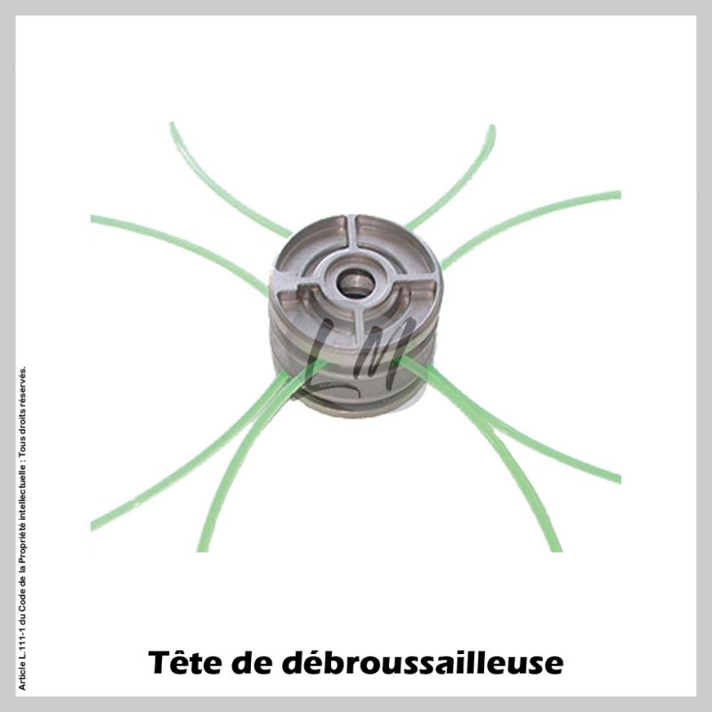 Tête débroussailleuse 2x8 fils multi-fils araignée alu