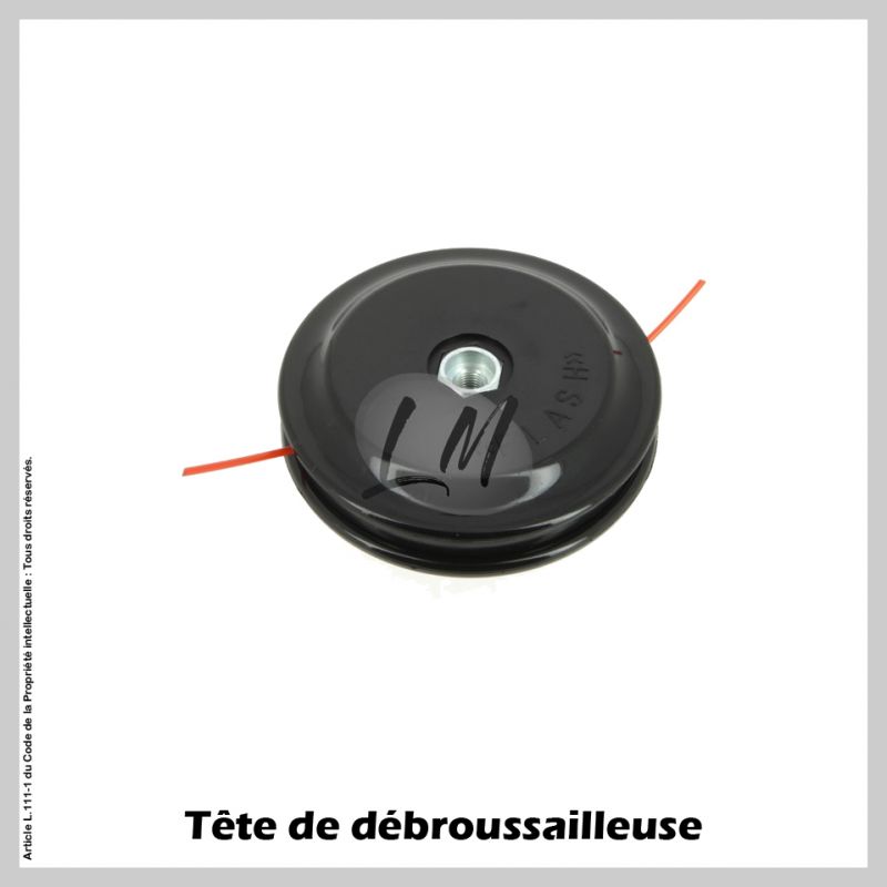 Tête débroussailleuse 2 fils écrou alu Ø125 M10x1,25 FG