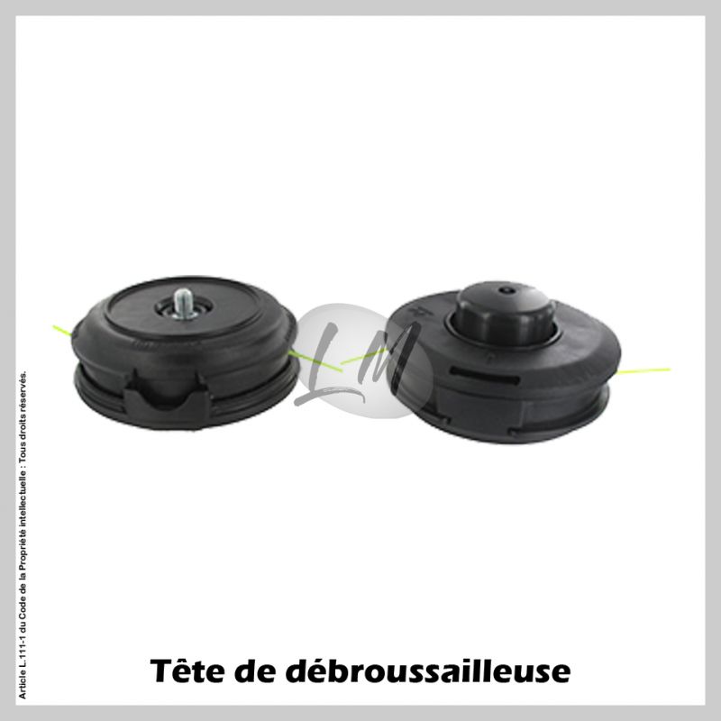 Tête débroussailleuse 2 fils TECOMEC pour MC CULLOCH TAP-N-GO Ø130 M10x1,5 MG