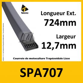 Courroie SPA707 - Teknic