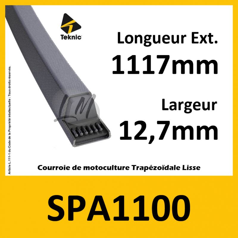 Courroie SPA1100 - Teknic