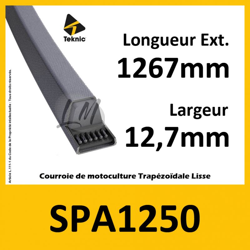 Courroie SPA1250 - Teknic