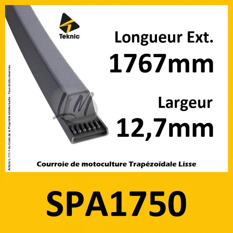 Courroie SPA1750 - Teknic