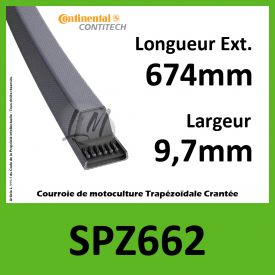 Courroie SPZ662 - Continental