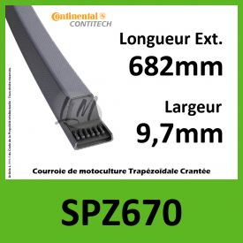 Courroie SPZ670 - Continental
