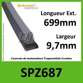 Courroie SPZ687 - Continental