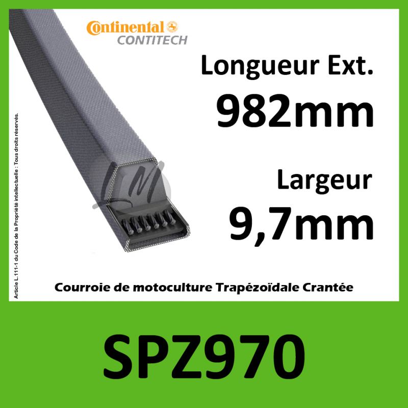 Courroie SPZ970 - Continental