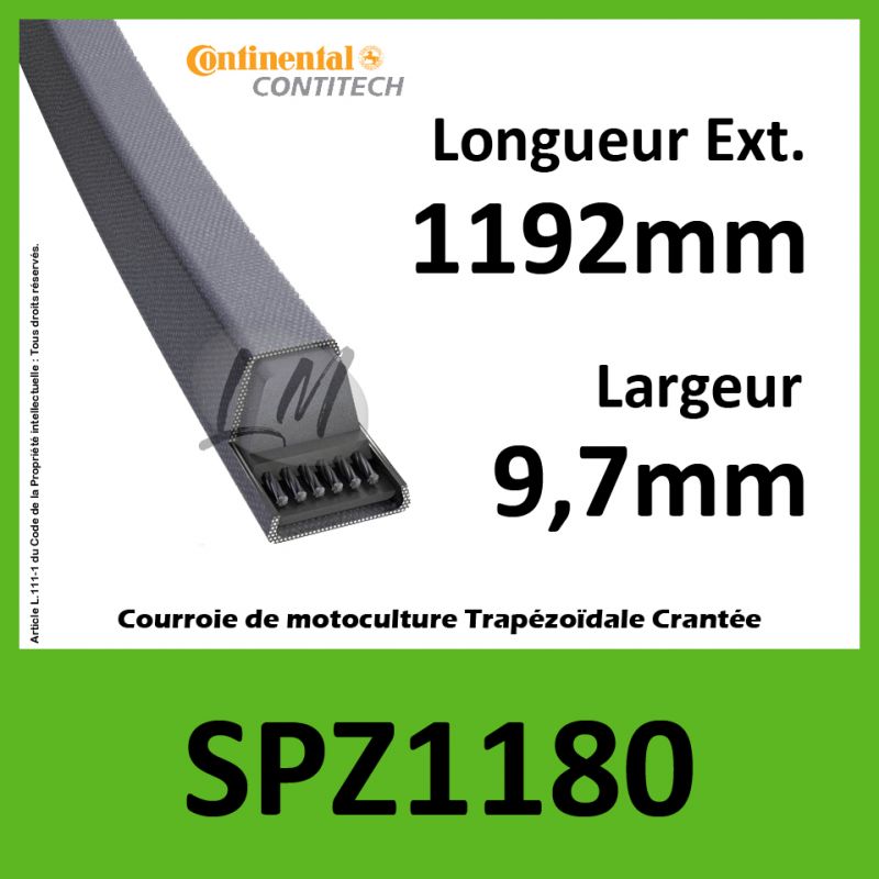 Courroie SPZ1180 - Continental