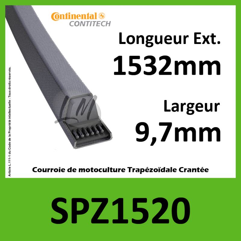 Courroie SPZ1520 - Continental