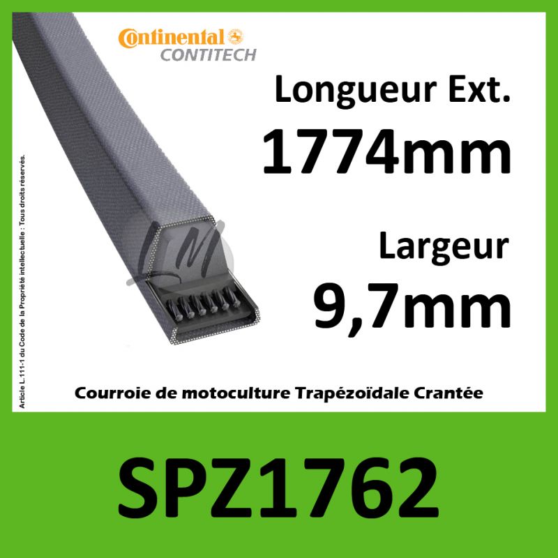 Courroie SPZ1762 - Continental