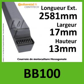 Courroie Hexagonale BB100 - Continental