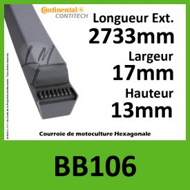 Courroie Hexagonale BB106 - Continental