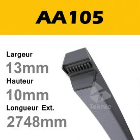 Courroie Hexagonale AA105 -...