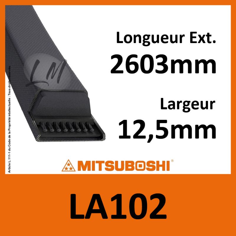 Courroie Mitsuboshi LA102