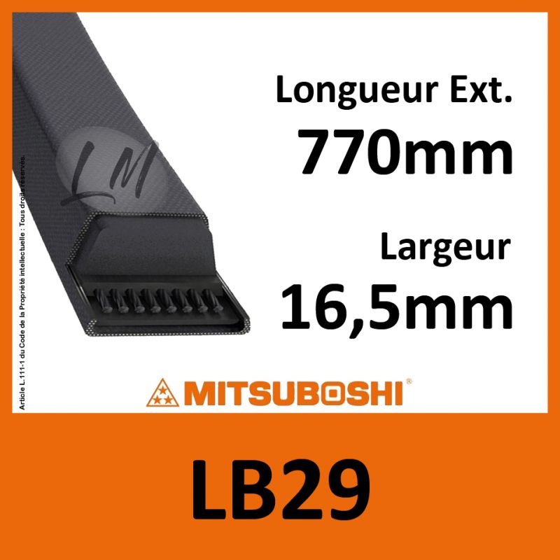 Courroie Mitsuboshi LB29