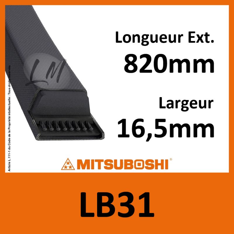 Courroie Mitsuboshi LB31