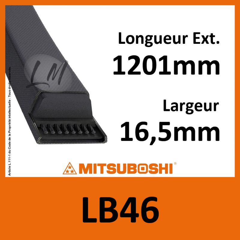 Courroie Mitsuboshi LB46