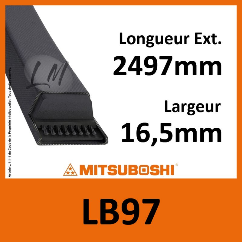 Courroie Mitsuboshi LB97