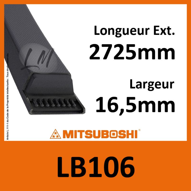 Courroie Mitsuboshi LB106