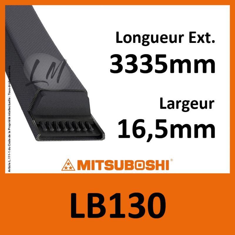 Courroie Mitsuboshi LB130