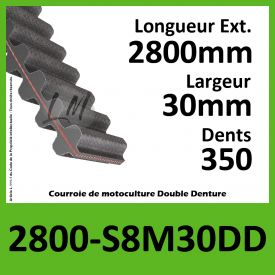 Courroie 2800-S8M30 Double denture