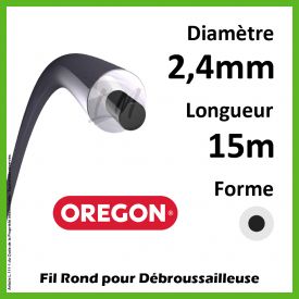 Fil Rond Oregon Duoline Transparent 2.4mm x 15m