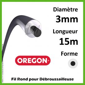 Fil Rond Oregon Duoline Transparent 3mm x 15m