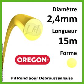 Fil Rond Oregon Yellow 2.4mm x 15m
