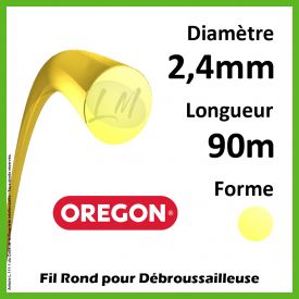 Fil Rond Oregon Yellow 2.4mm x 90m