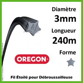 Fil Etoilé Oregon Nylium Gris 3mm x 240m