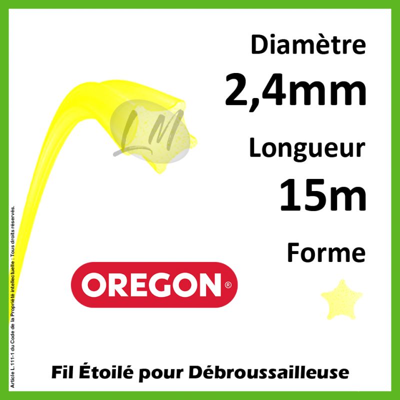 Fil Etoilé Oregon Yellow 2.4mm x 15m