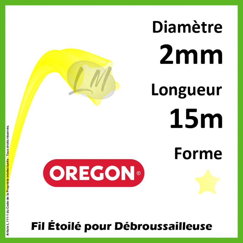 Fil Etoilé Oregon Yellow 2mm x 15m