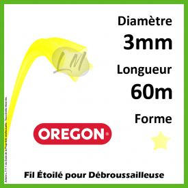 Fil Etoilé Oregon Yellow 3mm x 60m