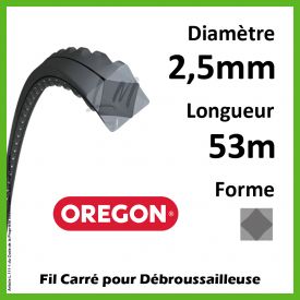 Fil Carré Oregon FlexiBlade Gris 2.5mm x 53m