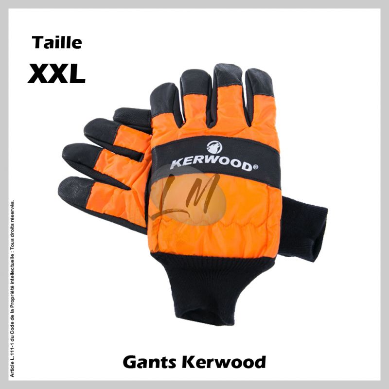 Gants forestier Kerwood renforcé main gauche - Taille XXL